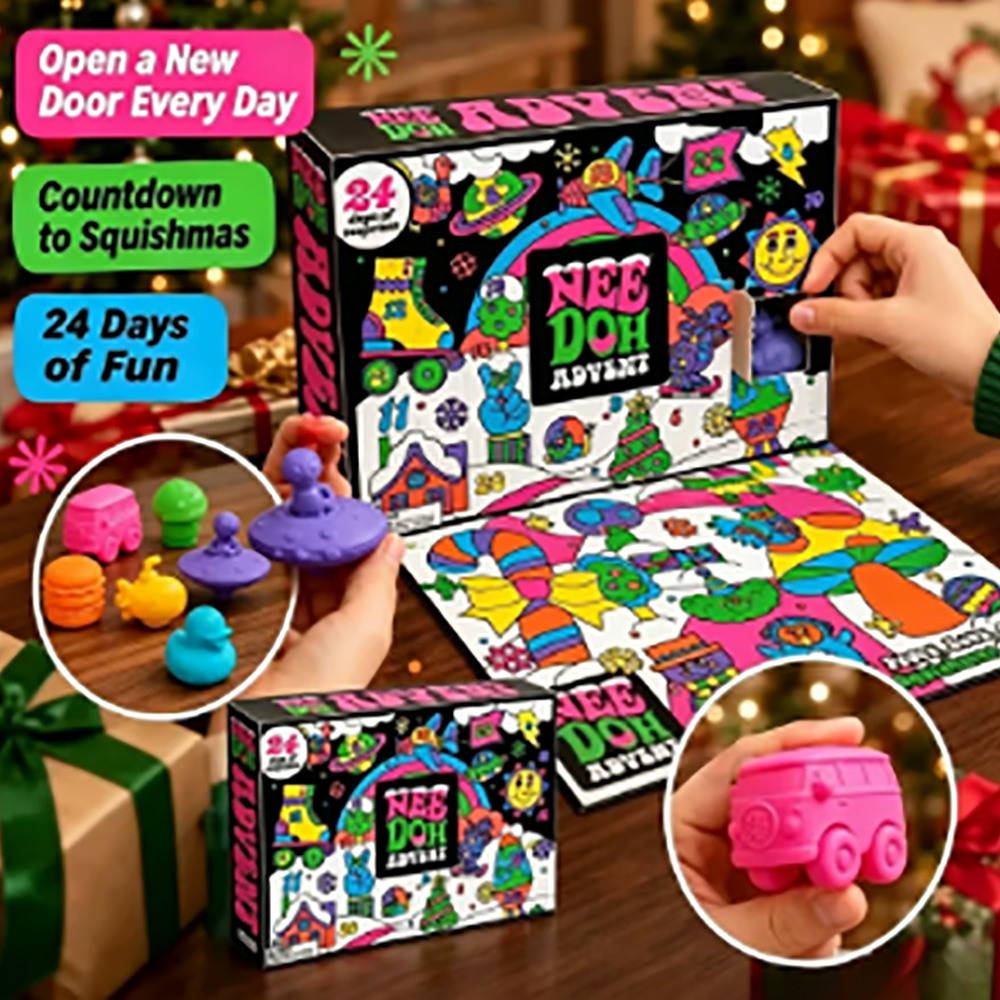 24Pcs Nee‑Doh Squish Fidget Ad - Mystery Box Blind Bag ulasan dan harga